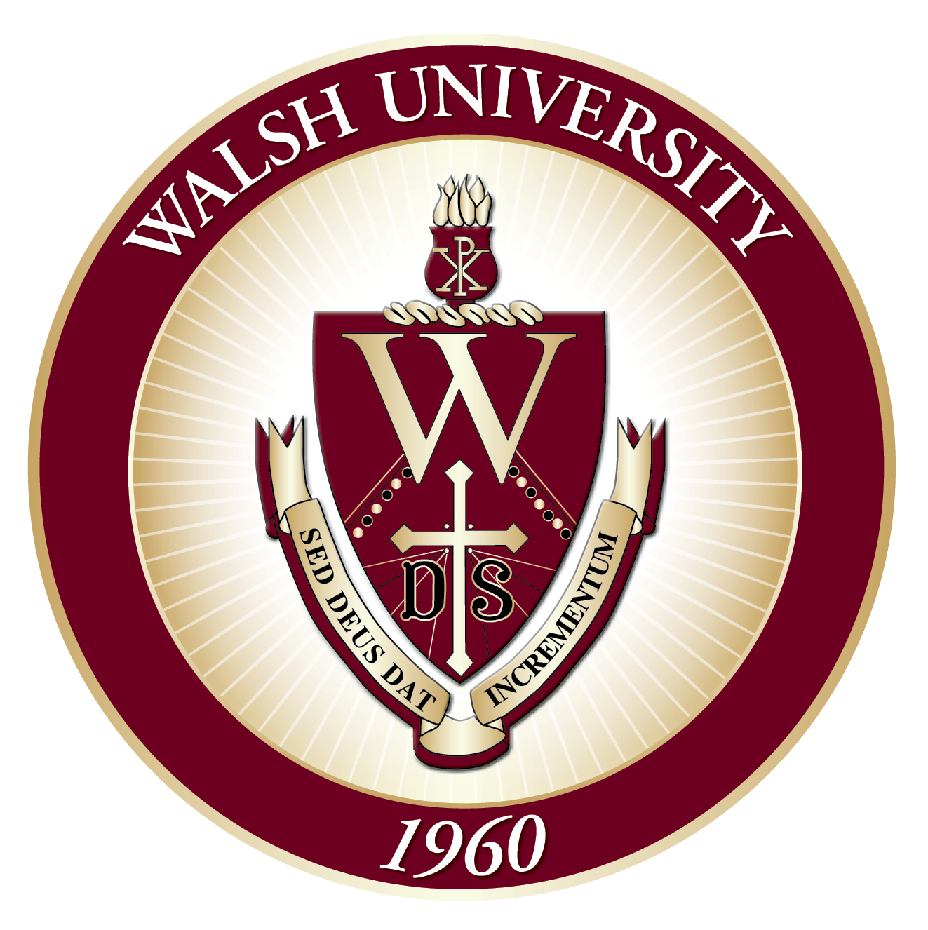 Walsh University seal.