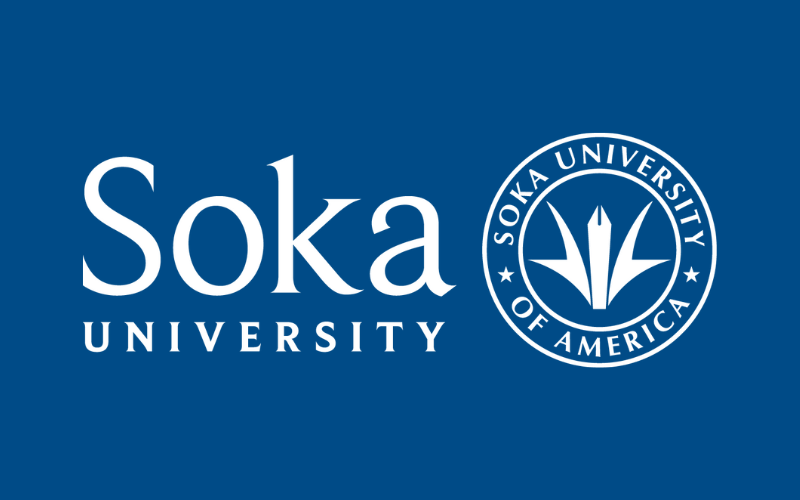 Soka University of America seal.
