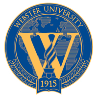 Webster University seal.