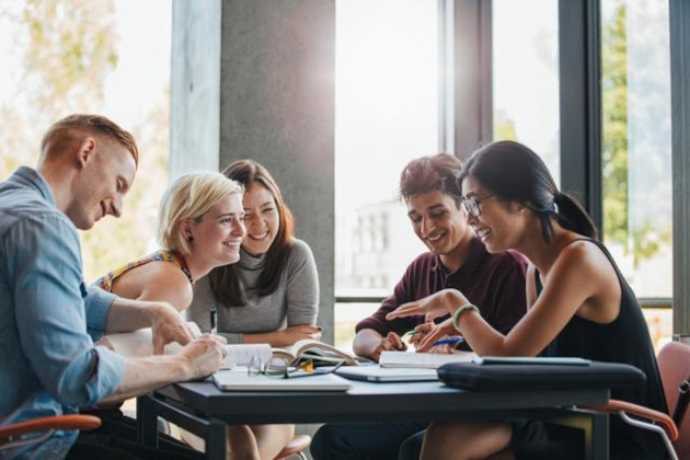group of people working together