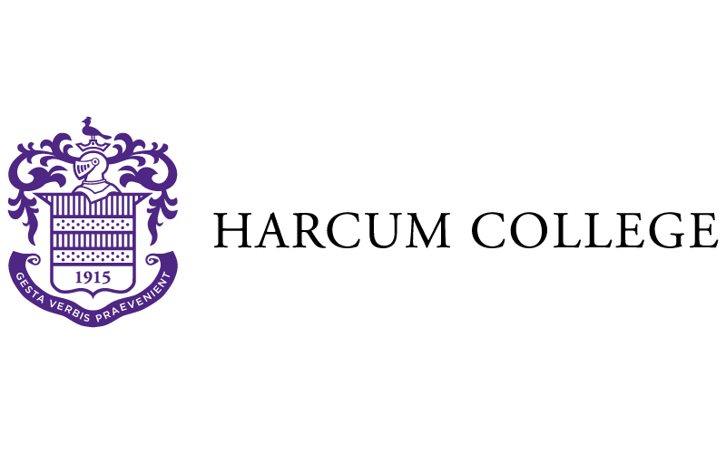 Harcum College seal.