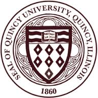 Quincy University seal.