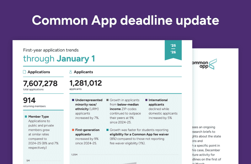 Screenshot of January 1 deadline update.