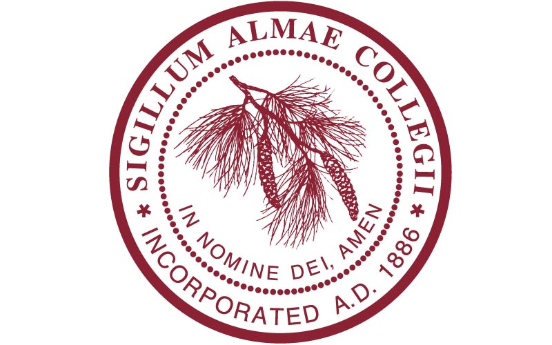 Alma College seal.