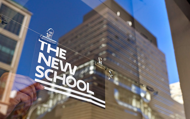 The New School seal.