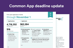 Screenshot of November 1 deadline update.