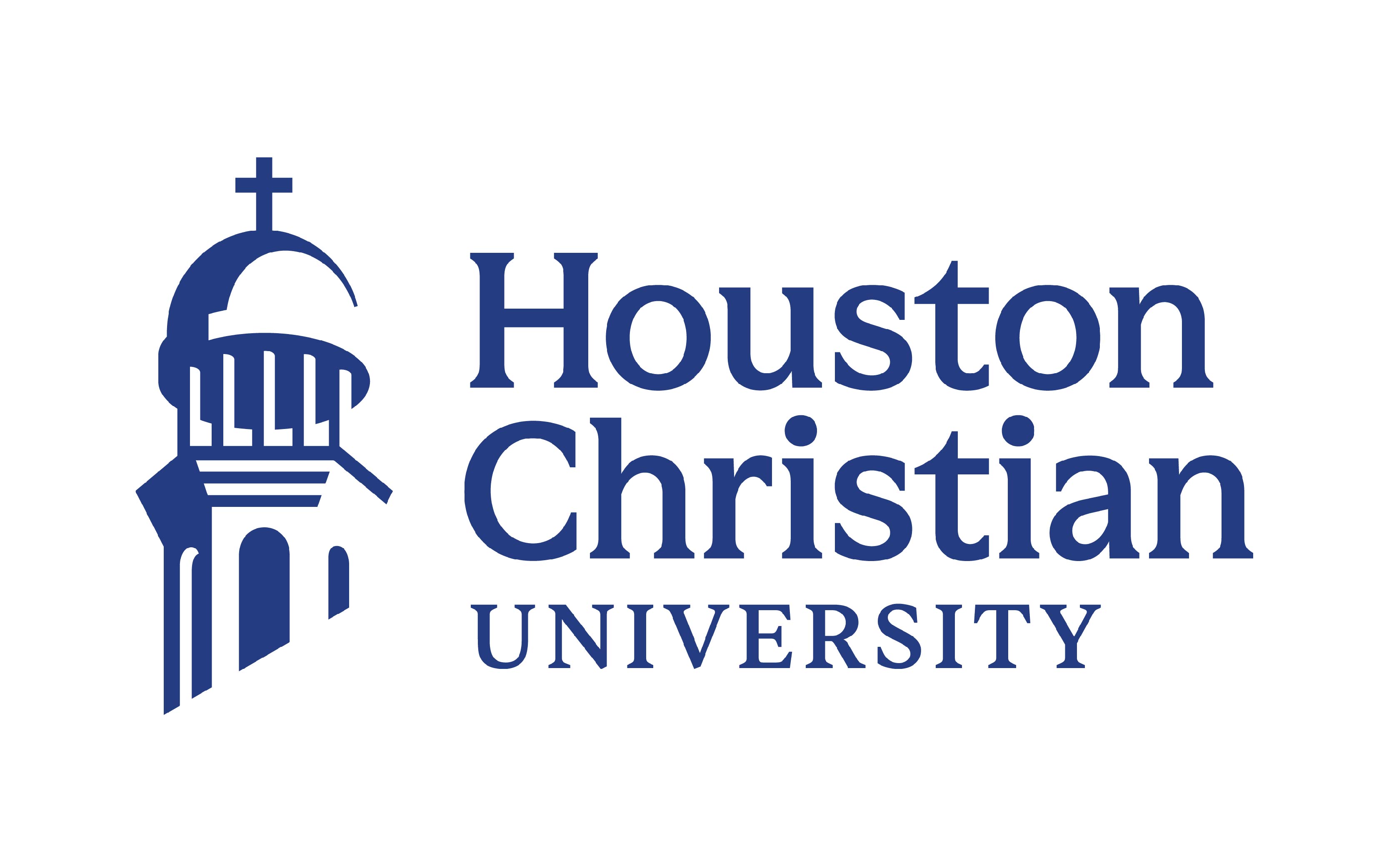 Houston Christian University seal.