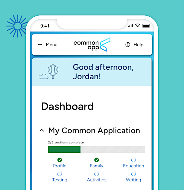 A screenshot of the dashboard on a phone.