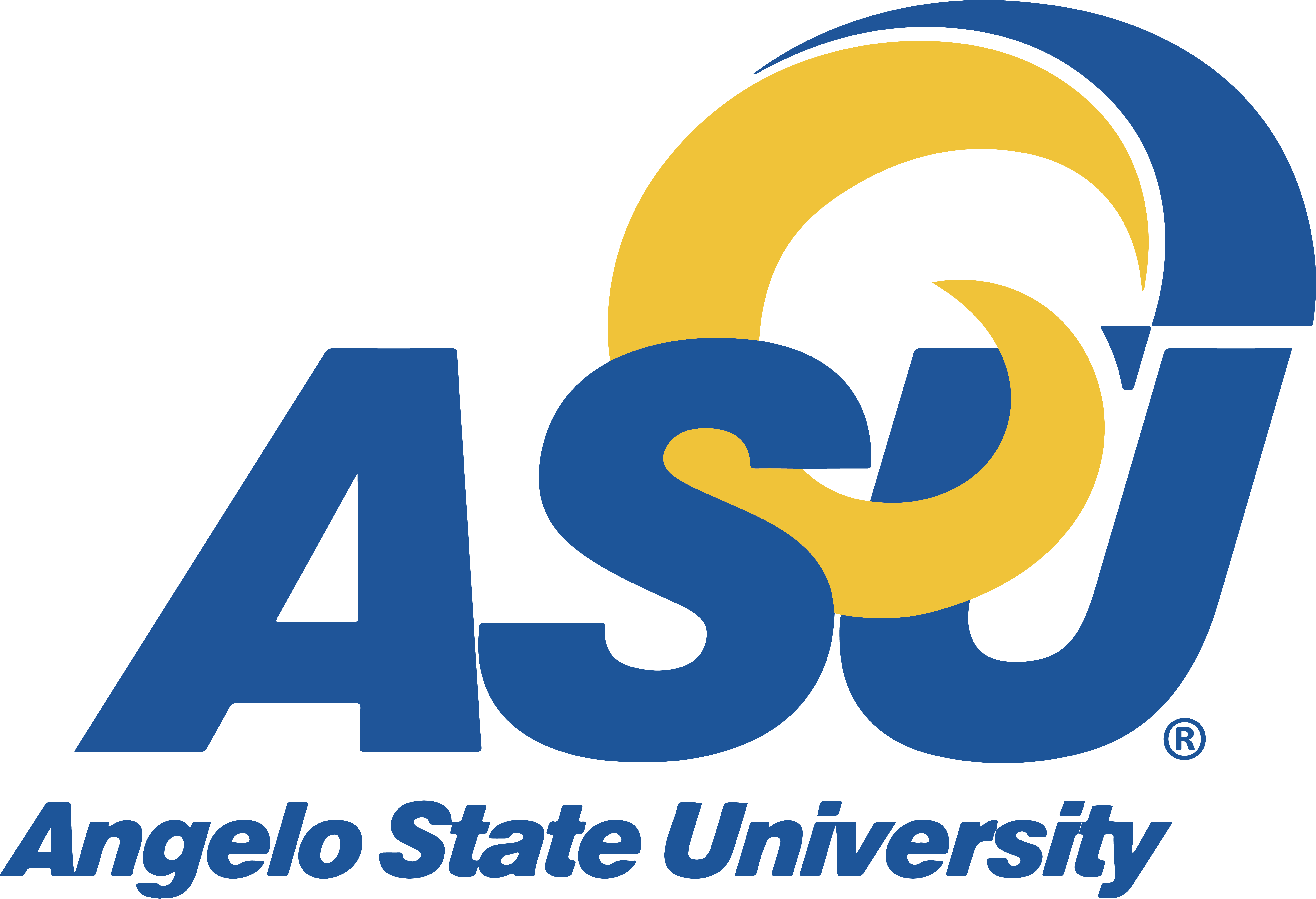 Angelo State University seal.