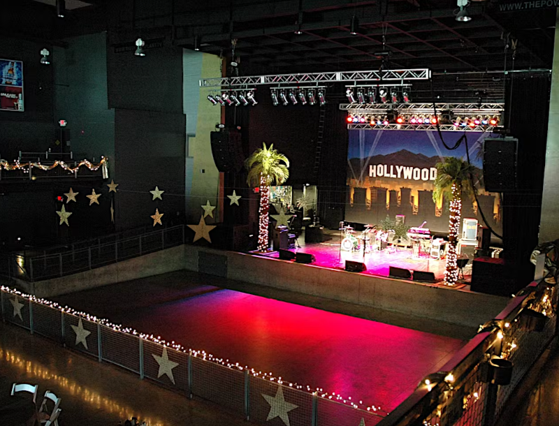 The Kemba Live stage with stars hanging from the ceiling.