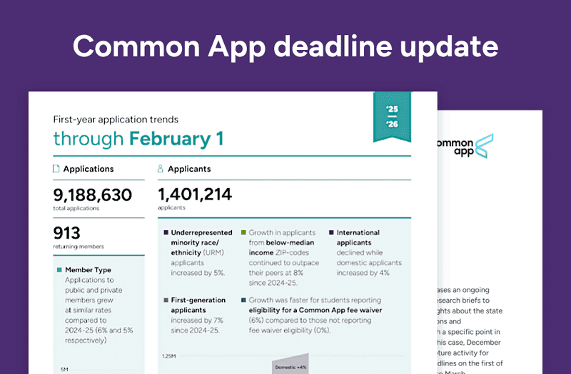 Screenshot of February 1 deadline update.