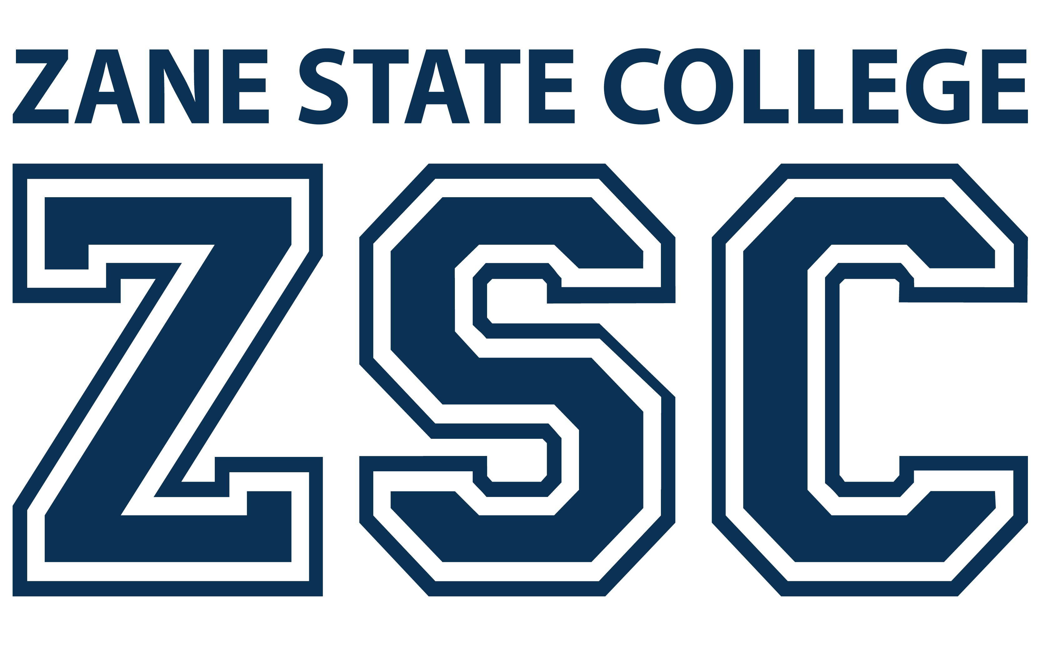 Zane State College seal.