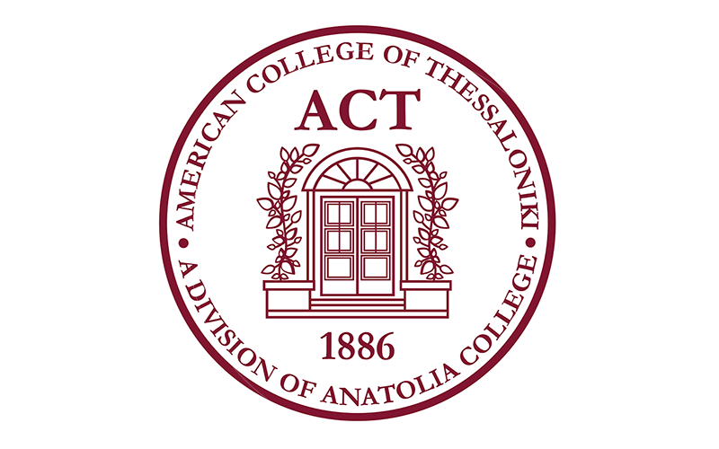 American College of Thessaloniki seal.