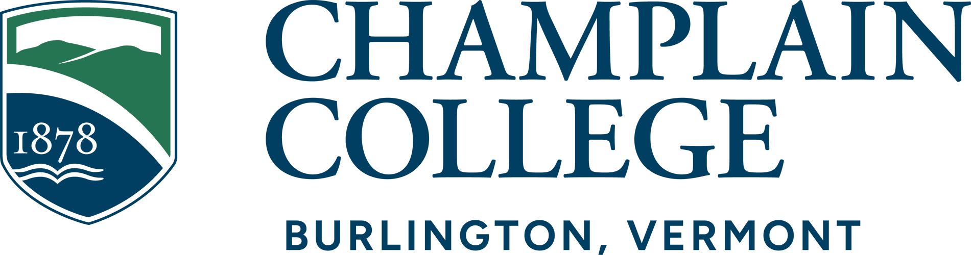 Champlain College seal.