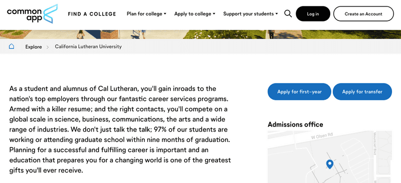 Common App Add to My Colleges List Button