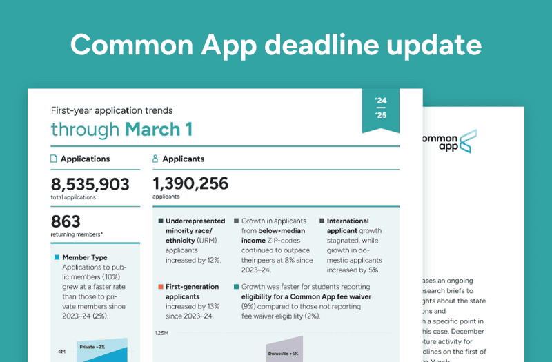 Cover page of the March, 2025 deadline update. 